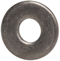 Made in USA - #0 Screw, Grade 300 Stainless Steel Standard Flat Washer - 0.078" ID x 0.188" OD, 0.016" Thick, Passivated Finish, Meets Military Specifications - Exact Tooling