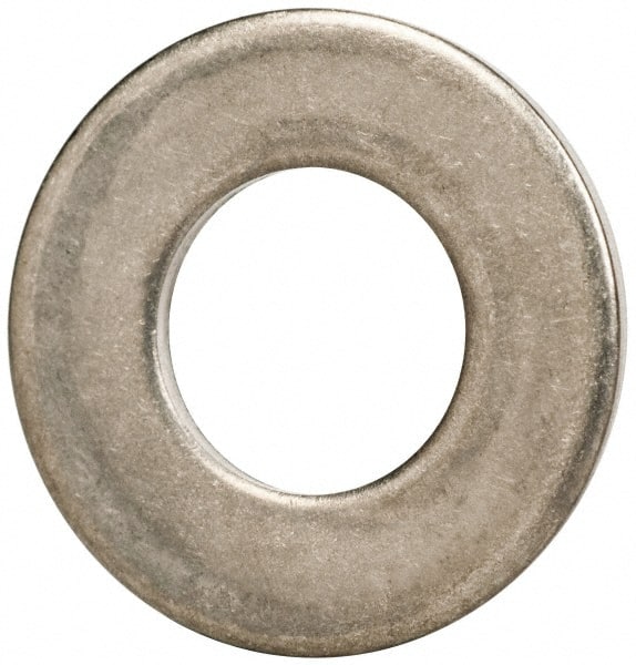 Made in USA - 3/8" Screw, Grade 300 Stainless Steel Standard Flat Washer - 0.405" ID x 0.812" OD, 0.051" Thick, Passivated Finish, Meets Military Specifications - Exact Tooling