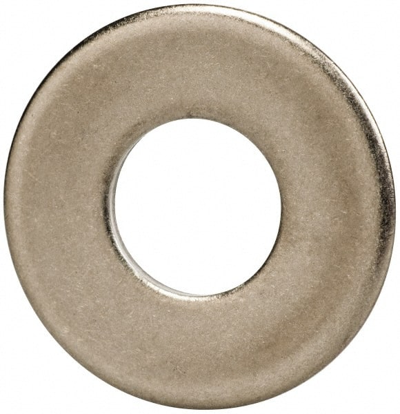 Made in USA - 3/8" Screw, Grade 300 Stainless Steel Standard Flat Washer - 0.438" ID x 1" OD, 0.064" Thick, Passivated Finish, Meets Military Specifications - Exact Tooling