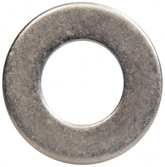 Made in USA - 7/16" Screw, Grade 300 Stainless Steel Standard Flat Washer - 0.469" ID x 0.922" OD, 0.051" Thick, Passivated Finish, Meets Military Specifications - Exact Tooling