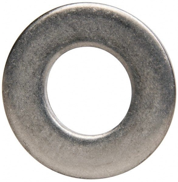 Made in USA - 1/2" Screw, Grade 300 Stainless Steel Standard Flat Washer - 0.531" ID x 1.062" OD, 0.074" Thick, Plain Finish, Meets Military Specifications - Exact Tooling