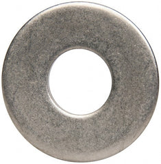 Made in USA - 1/2" Screw, Grade 300 Stainless Steel Standard Flat Washer - 0.562" ID x 1-3/8" OD, 0.086" Thick, Plain Finish, Meets Military Specifications - Exact Tooling