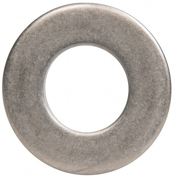 Made in USA - 5/8" Screw, Grade 300 Stainless Steel Standard Flat Washer - 0.656" ID x 1.312" OD, 0.074" Thick, Passivated Finish, Meets Military Specifications - Exact Tooling