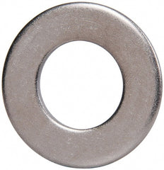Made in USA - 7/8" Screw, Grade 300 Stainless Steel Standard Flat Washer - 0.938" ID x 1-3/4" OD, 0.108" Thick, Plain Finish, Meets Military Specifications - Exact Tooling
