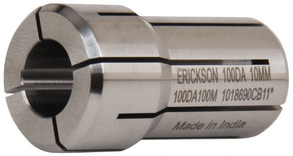 Kennametal - 0.3937 Inch, 9.2 to 10 mm Collet Capacity, Series DA100 Double Angle Collet - 1-7/16 Inch Overall Length, 0.769 Inch Overall Diameter, 0.001 Inch TIR - Exact Tooling