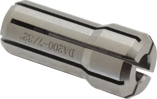 Accupro - 7/32 Inch, Series DA200 Double Angle Collet - 1.193 Inch Overall Length, 0.539 Inch Overall Diameter - Exact Tooling
