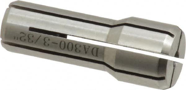 Accupro - 3/32 Inch, Series DA300 Double Angle Collet - 1 Inch Overall Length, 3/8 Inch Overall Diameter - Exact Tooling