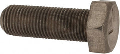 Made in USA - 1/2-20 UNF, 1-1/2" Length Under Head Hex Head Cap Screw - Grade 18-8 Stainless Steel, Uncoated, 3/4" Hex - Exact Tooling