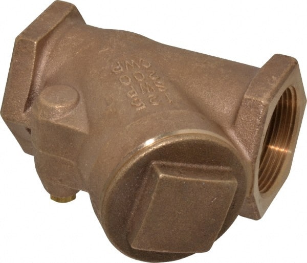 NIBCO - 1-1/2" Bronze Check Valve - Y-Pattern, FNPT x FNPT, 200 WOG - Exact Tooling