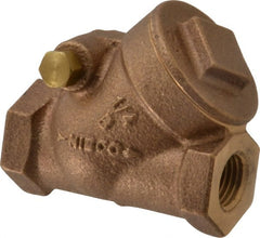 NIBCO - 1/4" Bronze Check Valve - Y-Pattern, FNPT x FNPT, 200 WOG - Exact Tooling