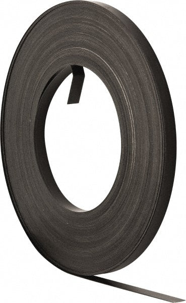 Made in USA - 200' Long x 1/2" Wide, Ribbon Steel Strapping - 1,175 Lb Capacity, 0.02" Thick - Exact Tooling