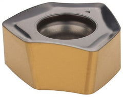 Iscar - H600 WXCU080612 Grade IC808 Carbide Milling Insert - TiAlN/AlTiN/TiN Finish, 0.2677" Thick, 0.5378" Inscribed Circle, 1.2mm Corner Radius - Exact Tooling