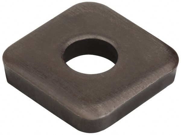 Jergens - 1" Bolt, 2-1/2" Square, Black Oxide Finish, Steel Square Flat Washer - 1-1/16" ID, 1/4" Thick - Exact Tooling