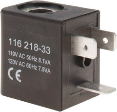 ARO/Ingersoll-Rand - 120 AC Volt, Din Connection Coil Lead Length, Class F, Solenoid Coil - 4.8 Watt, NEMA 4 Enclosure, Use with ARO Solenoid Valve - Exact Tooling