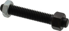 Jergens - 3/8-16 Thread, 9/16" Size, 2-1/2" Long, Black Oxide Coated, Low Carbon Steel Clamp Rest - 1-13/16" Thread Length, 11/32" Pin Diam x 5/32" Pin Height, 11/32" Nut Height - Exact Tooling