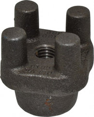 Jergens - 2-1/2" Diam, 2-3/8" High, 9/16" Thread, Tapped Bar Knob - 1-3/4" Projection, 1-1/2" Hub Diam, ASTM 32510 Malleable - Exact Tooling