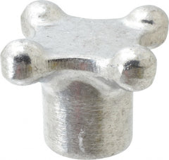Jergens - 3" Head Diam, 4 Point Lobed Knob - Aluminum - Exact Tooling