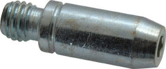 Jergens - 1/2-13 Threaded Stem, Revolving Handwheel & Machine Handle - Aluminum Cylindrical Handle, 1/2" Long Carbon Steel Stem, 3-1/4" Handle Length - Exact Tooling