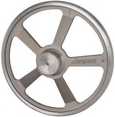 Jergens - 14", 5 Spoke Offset Handwheel - 2-3/4" Hub, Aluminum Alloy, Plain Finish - Exact Tooling