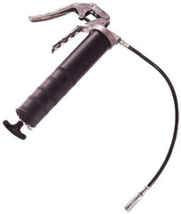 Lincoln - Flexible Pistol Grease Gun - 14 oz Capacity, Bulk & Cartridge Fill, Includes Posi-Lock Follower with T-handle - Exact Tooling