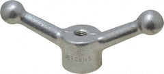 Jergens - 2 Offset Arms, 3/8-16" Hole, Tapped Speed Handle - 1-1/2" High, 1-1/8" Hub Diam - Exact Tooling