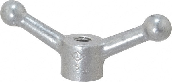 Jergens - 2 Offset Arms, 1/2-13" Hole, Tapped Speed Handle - 1-1/2" High, 1-1/8" Hub Diam - Exact Tooling