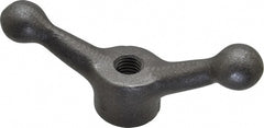 Jergens - 2 Offset Arms, 1/2-13" Hole, Tapped Speed Handle - 1-1/2" High, 1-1/8" Hub Diam - Exact Tooling