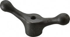 Jergens - 2 Offset Arms, 1/2-13" Hole, Tapped Speed Handle - 2-1/8" High, 1-1/2" Hub Diam - Exact Tooling