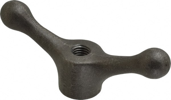 Jergens - 2 Offset Arms, 5/8-11" Hole, Tapped Speed Handle - 2-1/8" High, 1-1/2" Hub Diam - Exact Tooling
