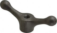 Jergens - 2 Offset Arms, 5/8-11" Hole, Tapped Speed Handle - 2-1/8" High, 1-1/2" Hub Diam - Exact Tooling