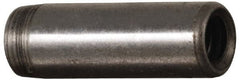 Jergens - 1/4" Diam x 2" Pin Length C-1215 Alloy Steel Pull Out Dowel Pin - C 47-58 & C 60-64 (Surface) Hardness, 1 Beveled & 1 Threaded End - Exact Tooling