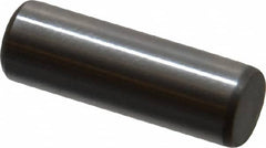 Jergens - 1/4" Diam x 3/4" Pin Length C-1215 Alloy Steel Pull Out Dowel Pin - C 47-58 & C 60-64 (Surface) Hardness, 1 Beveled & 1 Threaded End - Exact Tooling