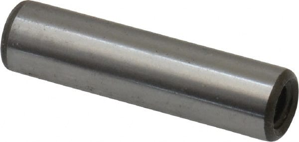Jergens - 1/4" Diam x 1" Pin Length C-1215 Alloy Steel Pull Out Dowel Pin - C 47-58 & C 60-64 (Surface) Hardness, 1 Beveled & 1 Threaded End - Exact Tooling