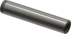 Jergens - 1/4" Diam x 1-1/4" Pin Length C-1215 Alloy Steel Pull Out Dowel Pin - C 47-58 & C 60-64 (Surface) Hardness, 1 Beveled & 1 Threaded End - Exact Tooling