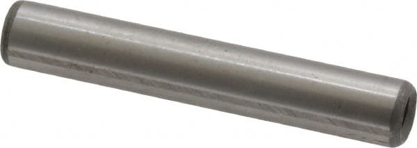 Jergens - 1/4" Diam x 1-1/2" Pin Length C-1215 Alloy Steel Pull Out Dowel Pin - C 47-58 & C 60-64 (Surface) Hardness, 1 Beveled & 1 Threaded End - Exact Tooling