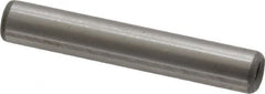 Jergens - 1/4" Diam x 1-1/2" Pin Length C-1215 Alloy Steel Pull Out Dowel Pin - C 47-58 & C 60-64 (Surface) Hardness, 1 Beveled & 1 Threaded End - Exact Tooling