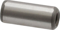 Jergens - 5/16" Diam x 3/4" Pin Length C-1215 Alloy Steel Pull Out Dowel Pin - C 47-58 & C 60-64 (Surface) Hardness, 1 Beveled & 1 Threaded End - Exact Tooling