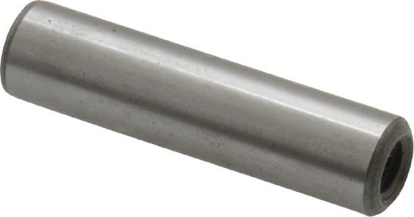 Jergens - 5/16" Diam x 1-1/4" Pin Length C-1215 Alloy Steel Pull Out Dowel Pin - C 47-58 & C 60-64 (Surface) Hardness, 1 Beveled & 1 Threaded End - Exact Tooling