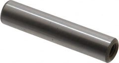 Jergens - 5/16" Diam x 1-1/2" Pin Length C-1215 Alloy Steel Pull Out Dowel Pin - C 47-58 & C 60-64 (Surface) Hardness, 1 Beveled & 1 Threaded End - Exact Tooling