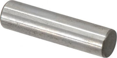 Jergens - 3/8" Diam x 1-1/2" Pin Length C-1215 Alloy Steel Pull Out Dowel Pin - C 47-58 & C 60-64 (Surface) Hardness, 1 Beveled & 1 Threaded End - Exact Tooling