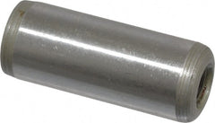 Jergens - 1/2" Diam x 1-1/4" Pin Length C-1215 Alloy Steel Pull Out Dowel Pin - C 47-58 & C 60-64 (Surface) Hardness, 1 Beveled & 1 Threaded End - Exact Tooling