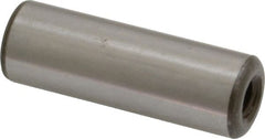 Jergens - 1/2" Diam x 1-1/2" Pin Length C-1215 Alloy Steel Pull Out Dowel Pin - C 47-58 & C 60-64 (Surface) Hardness, 1 Beveled & 1 Threaded End - Exact Tooling