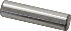 Jergens - 1/2" Diam x 2" Pin Length C-1215 Alloy Steel Pull Out Dowel Pin - C 47-58 & C 60-64 (Surface) Hardness, 1 Beveled & 1 Threaded End - Exact Tooling