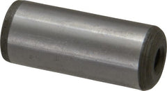 Jergens - 5/8" Diam x 1-1/2" Pin Length C-1215 Alloy Steel Pull Out Dowel Pin - C 47-58 & C 60-64 (Surface) Hardness, 1 Beveled & 1 Threaded End - Exact Tooling