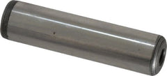 Jergens - 5/8" Diam x 2-1/2" Pin Length C-1215 Alloy Steel Pull Out Dowel Pin - C 47-58 & C 60-64 (Surface) Hardness, 1 Beveled & 1 Threaded End - Exact Tooling