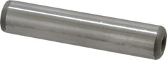 Jergens - 5/8" Diam x 3" Pin Length C-1215 Alloy Steel Pull Out Dowel Pin - C 47-58 & C 60-64 (Surface) Hardness, 1 Beveled & 1 Threaded End - Exact Tooling