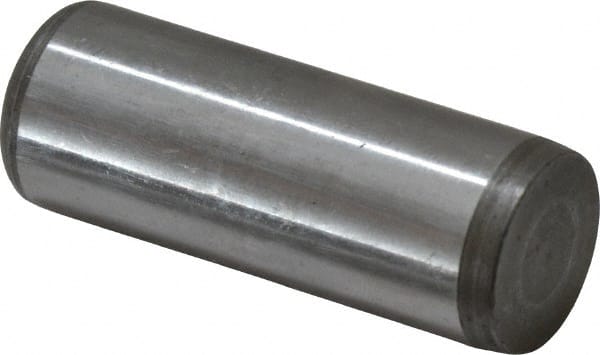 Jergens - 3/4" Diam x 2" Pin Length C-1215 Alloy Steel Pull Out Dowel Pin - C 47-58 & C 60-64 (Surface) Hardness, 1 Beveled & 1 Threaded End - Exact Tooling