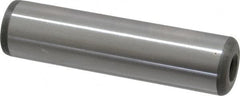 Jergens - 3/4" Diam x 3" Pin Length C-1215 Alloy Steel Pull Out Dowel Pin - C 47-58 & C 60-64 (Surface) Hardness, 1 Beveled & 1 Threaded End - Exact Tooling