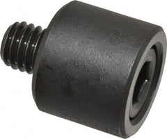 Jergens - 3/8-16 Thread, 7/8" OD, 3/4" High, Jig Foot - Black Oxide Finish, Low Carbon Steel, Case Hardened, 75-77 R30N Heat Treatment - Exact Tooling