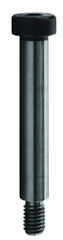 M10 x 25 - Black Finish Heat Treated Alloy Steel - Shoulder Screws - Socket Head - Exact Tooling